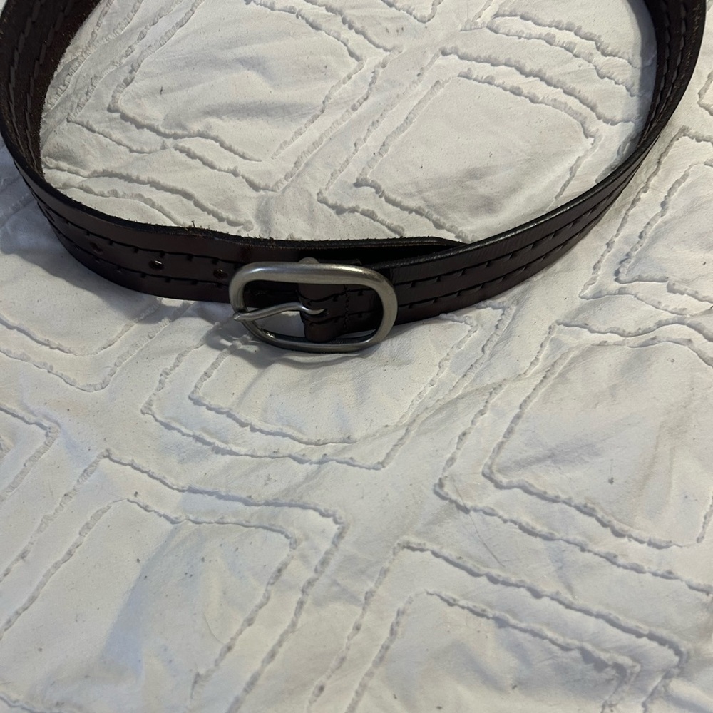 Leather womens belt